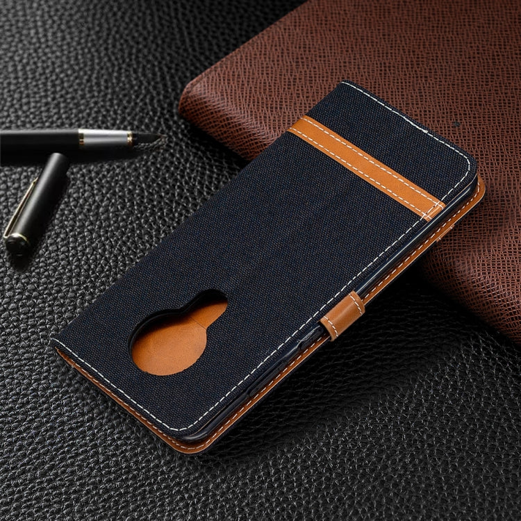 For Nokia 5.3 Denim Texture Horizontal Flip Leather Case with Holder & Card Slots & Wallet & Lanyard