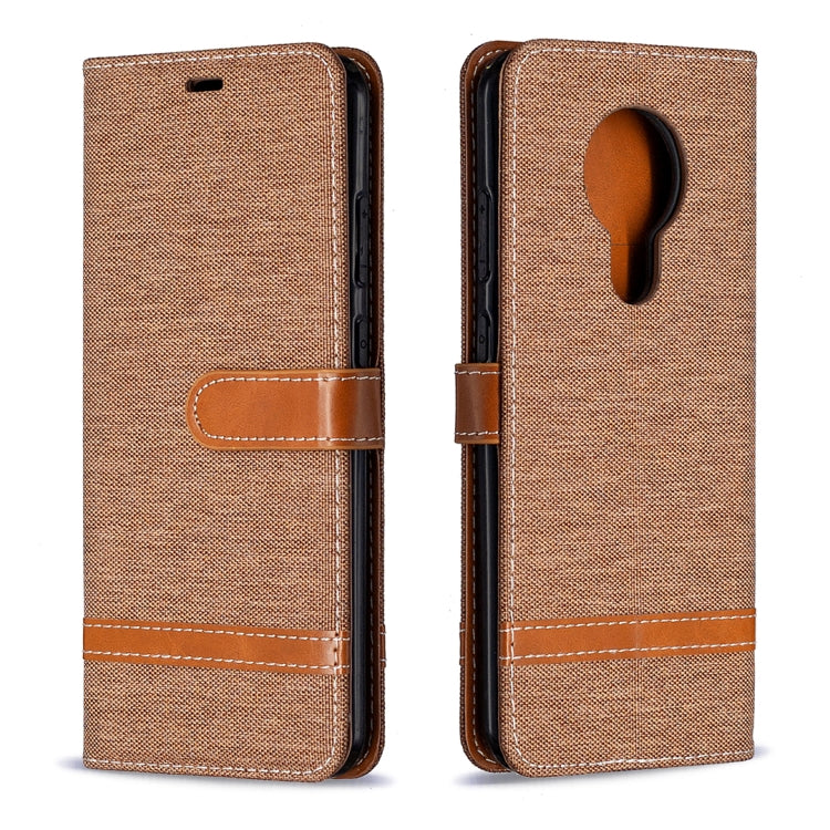 For Nokia 5.3 Denim Texture Horizontal Flip Leather Case with Holder & Card Slots & Wallet & Lanyard