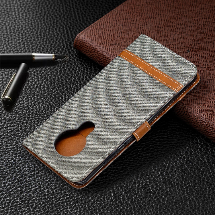 For Nokia 5.3 Denim Texture Horizontal Flip Leather Case with Holder & Card Slots & Wallet & Lanyard