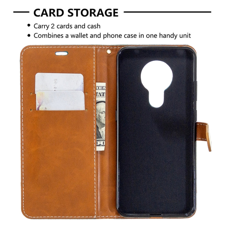 For Nokia 5.3 Denim Texture Horizontal Flip Leather Case with Holder & Card Slots & Wallet & Lanyard