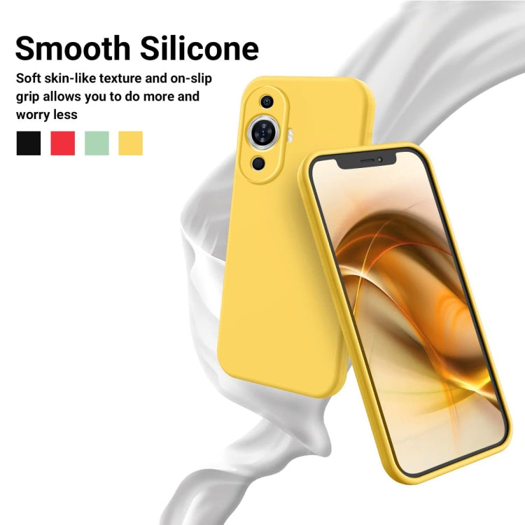 For Huawei Nova 11 Pro / 11 Ultra Solid Color Liquid Silicone Dropproof Full Coverage Protective Case