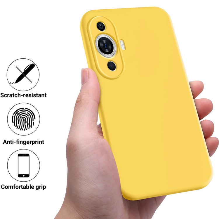 For Huawei Nova 11 Solid Color Liquid Silicone Dropproof Full Coverage Protective Case