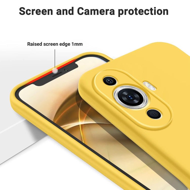 For Huawei Nova 11 Solid Color Liquid Silicone Dropproof Full Coverage Protective Case