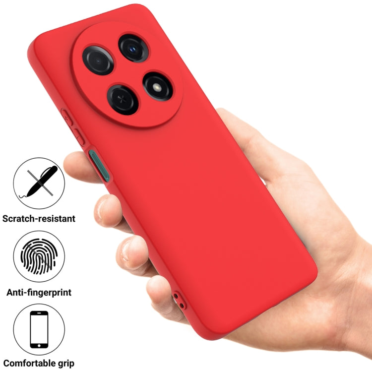 For Huawei nova 12i Solid Color Liquid Silicone Dropproof Full Coverage Phone Case