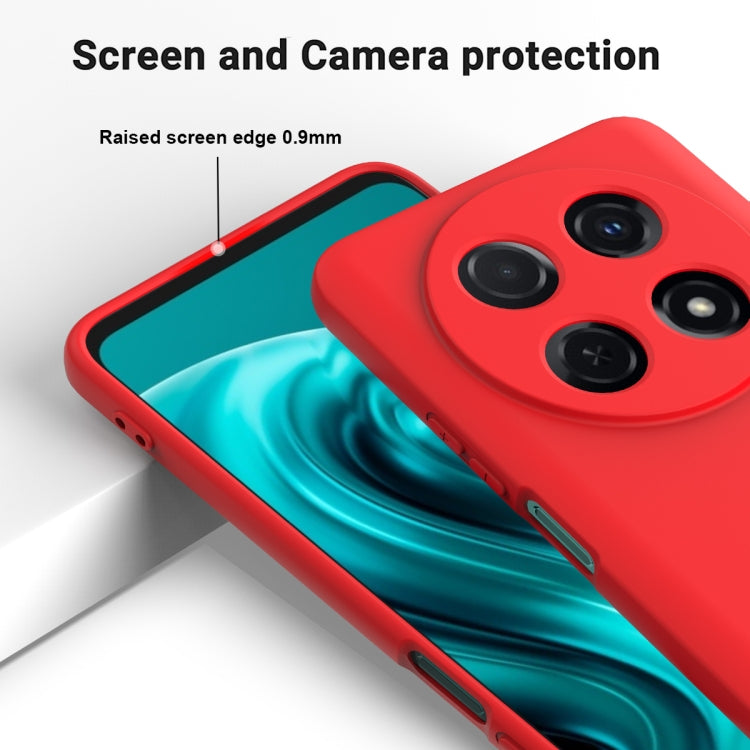 For Huawei nova 12i Solid Color Liquid Silicone Dropproof Full Coverage Phone Case