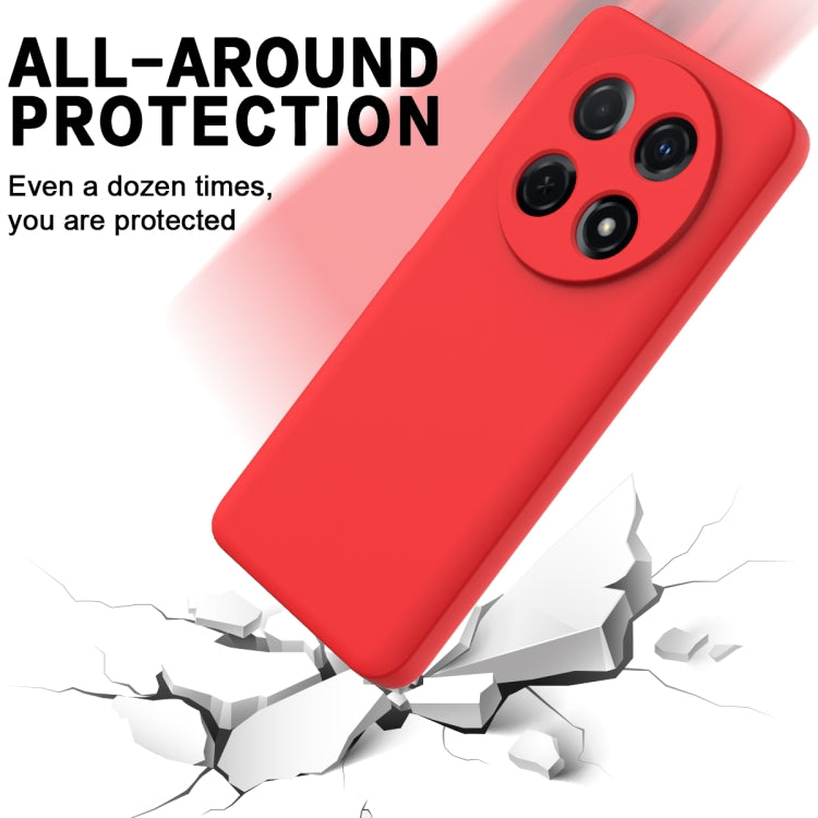 For Huawei nova 12i Solid Color Liquid Silicone Dropproof Full Coverage Phone Case