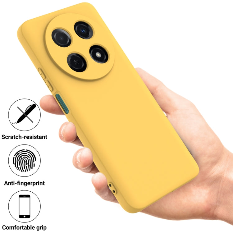 For Huawei nova 12i Solid Color Liquid Silicone Dropproof Full Coverage Phone Case