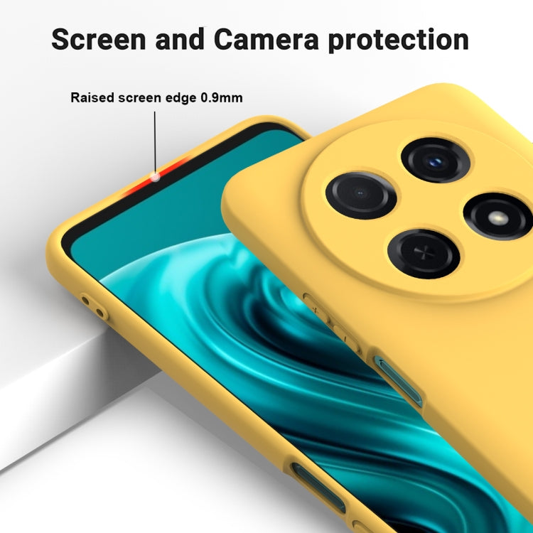 For Huawei nova 12i Solid Color Liquid Silicone Dropproof Full Coverage Phone Case