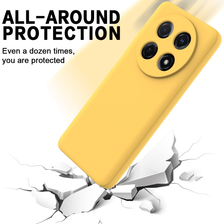 For Huawei nova 12i Solid Color Liquid Silicone Dropproof Full Coverage Phone Case