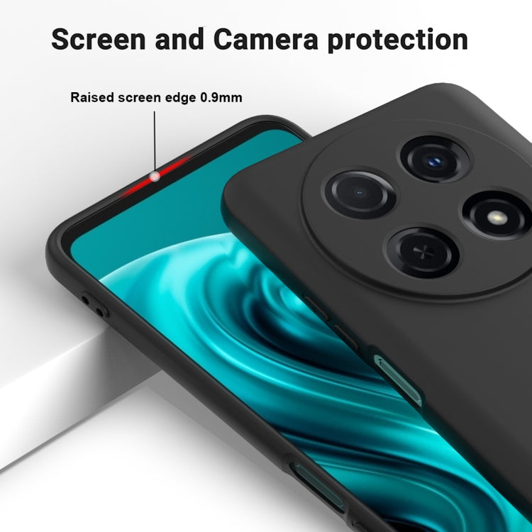For Huawei nova 12i Solid Color Liquid Silicone Dropproof Full Coverage Phone Case