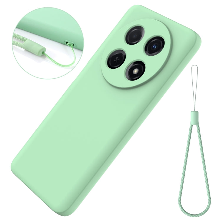 For Huawei nova 12i Solid Color Liquid Silicone Dropproof Full Coverage Phone Case