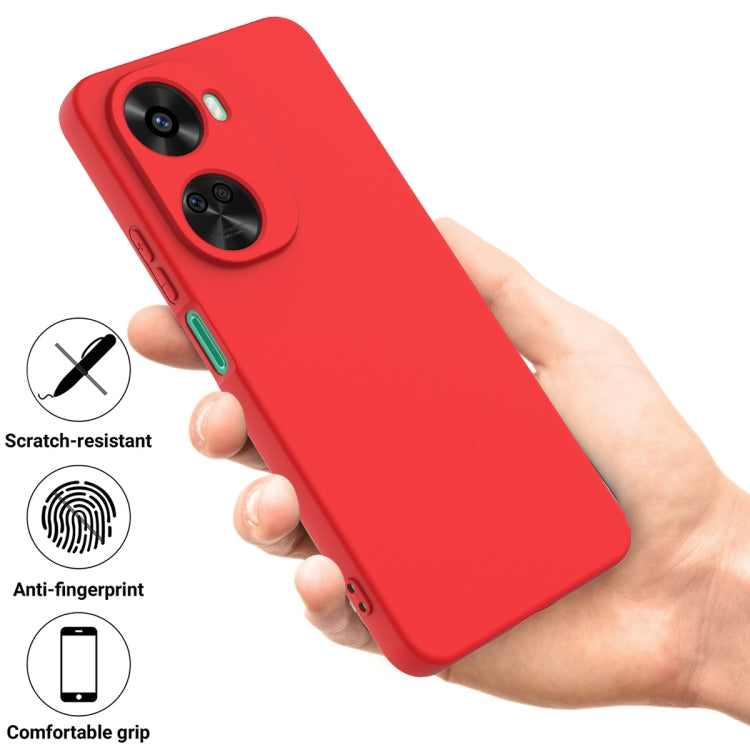 For Huawei nova 12 SE / nova 11 SE Solid Color Liquid Silicone Dropproof Full Coverage Phone Case