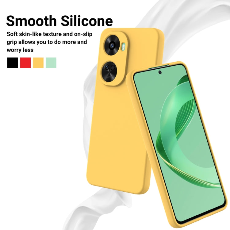 For Huawei nova 12 SE / nova 11 SE Solid Color Liquid Silicone Dropproof Full Coverage Phone Case