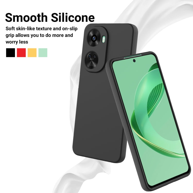 For Huawei nova 12 SE / nova 11 SE Solid Color Liquid Silicone Dropproof Full Coverage Phone Case