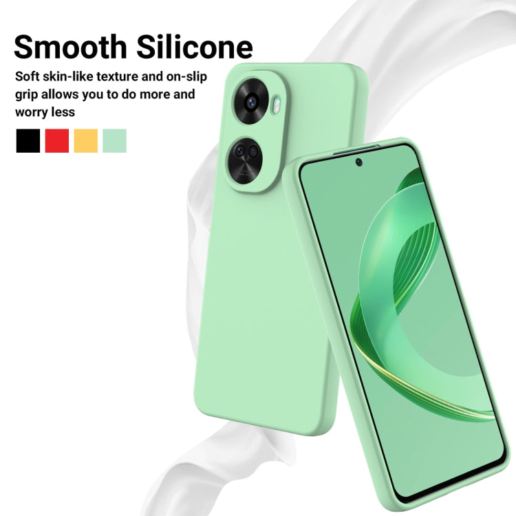 For Huawei nova 12 SE / nova 11 SE Solid Color Liquid Silicone Dropproof Full Coverage Phone Case