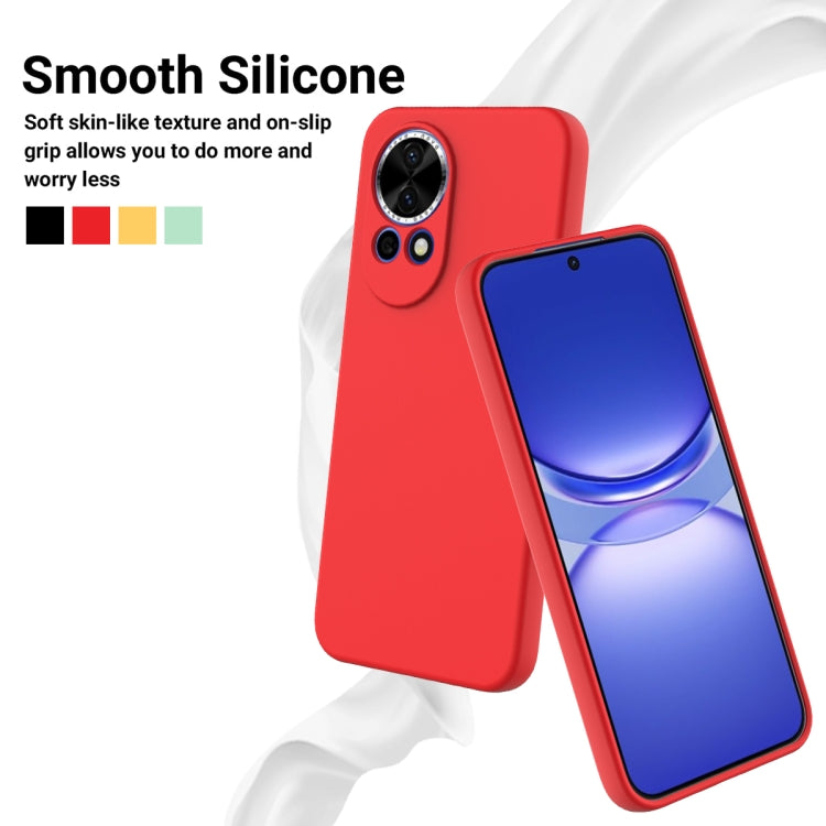For Huawei nova 12 Solid Color Liquid Silicone Dropproof Full Coverage Phone Case