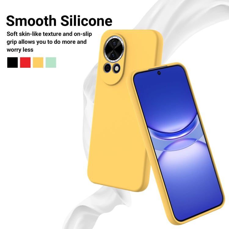 For Huawei nova 12 Solid Color Liquid Silicone Dropproof Full Coverage Phone Case