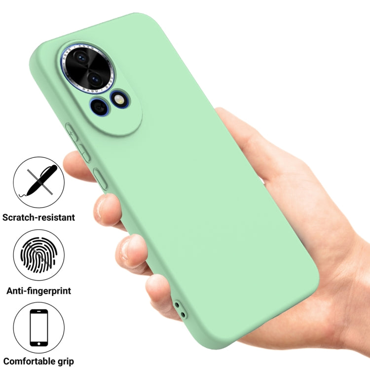 For Huawei nova 12 Solid Color Liquid Silicone Dropproof Full Coverage Phone Case