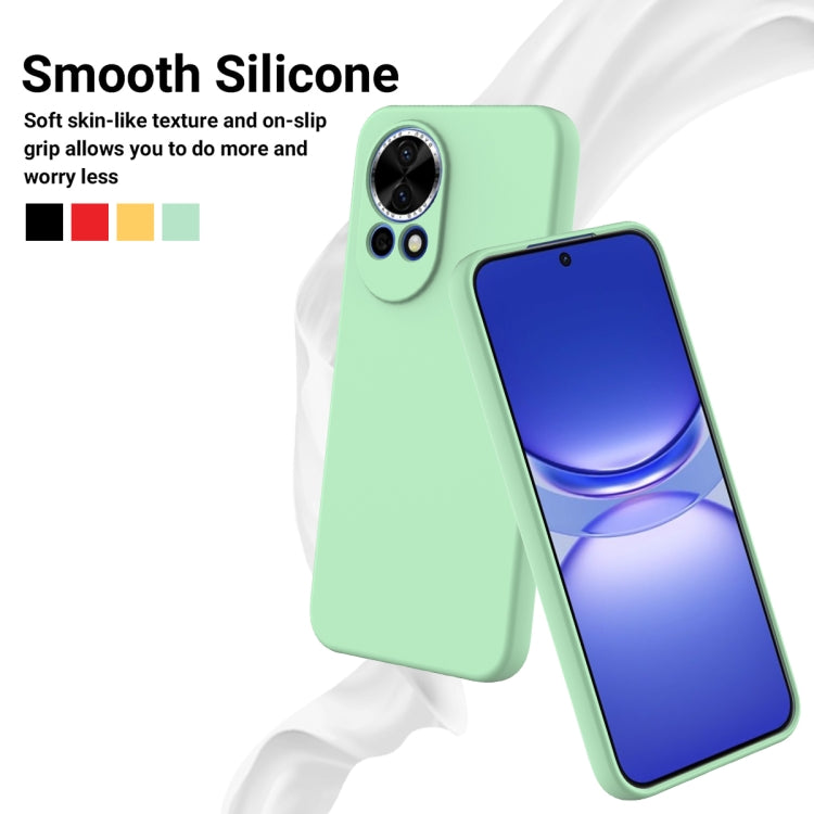 For Huawei nova 12 Solid Color Liquid Silicone Dropproof Full Coverage Phone Case