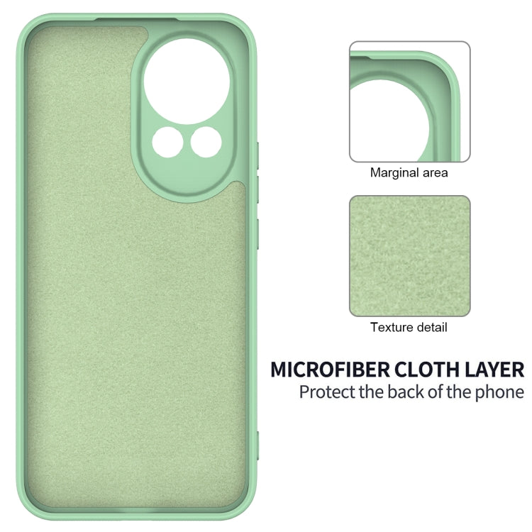 For Huawei nova 12 Solid Color Liquid Silicone Dropproof Full Coverage Phone Case