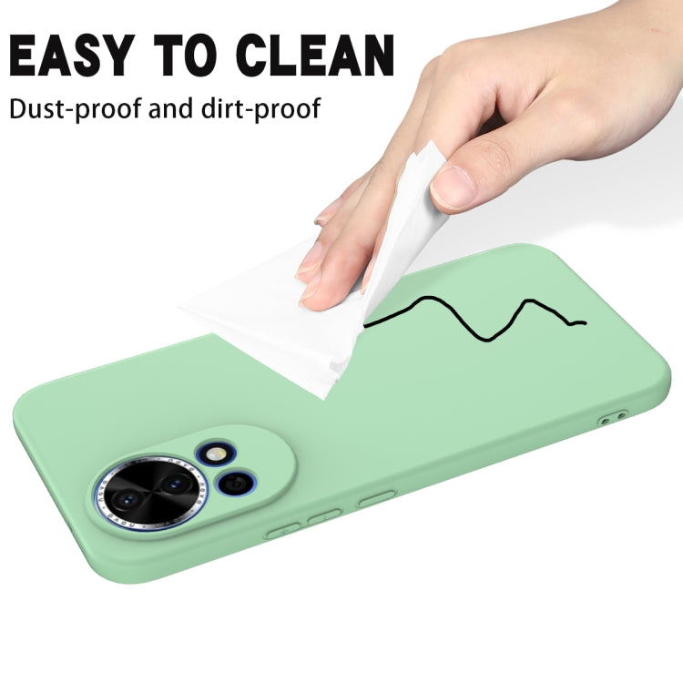 For Huawei nova 12 Solid Color Liquid Silicone Dropproof Full Coverage Phone Case
