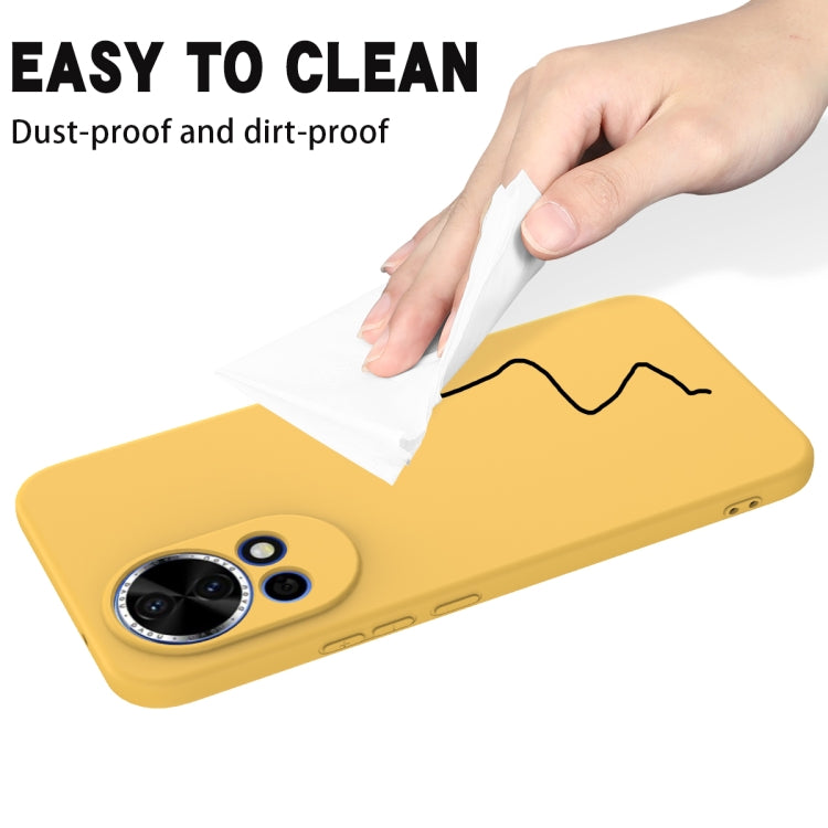 For Huawei nova 13 Solid Color Liquid Silicone Dropproof Full Coverage Phone Case