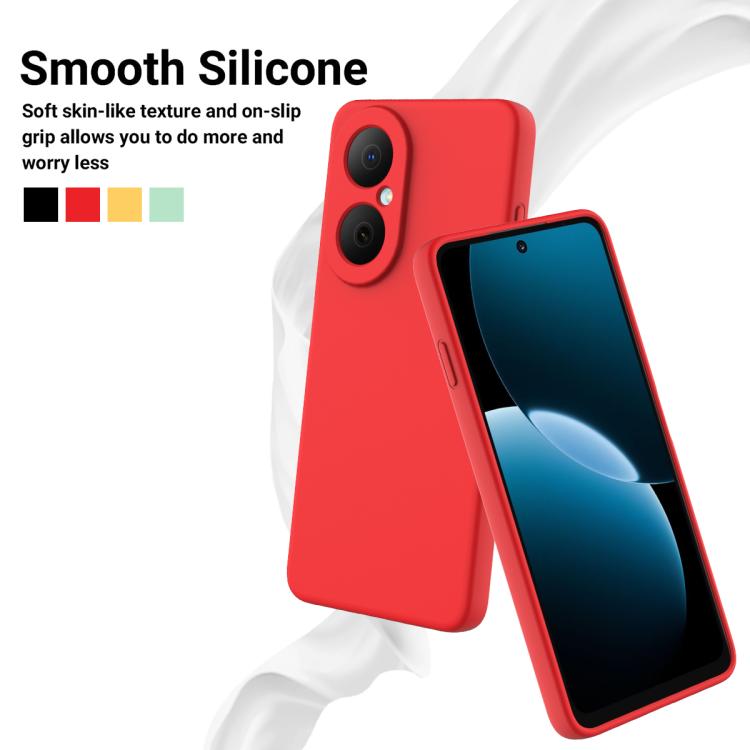 For Huawei nova Y73 4G Solid Color Liquid Silicone Dropproof Full Coverage Phone Case