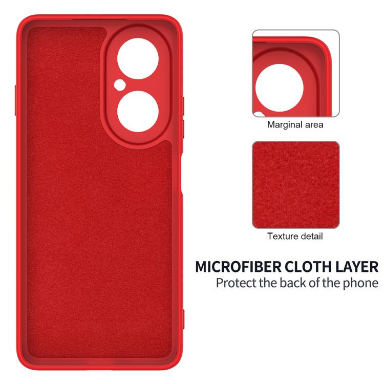 For Huawei nova Y73 4G Solid Color Liquid Silicone Dropproof Full Coverage Phone Case