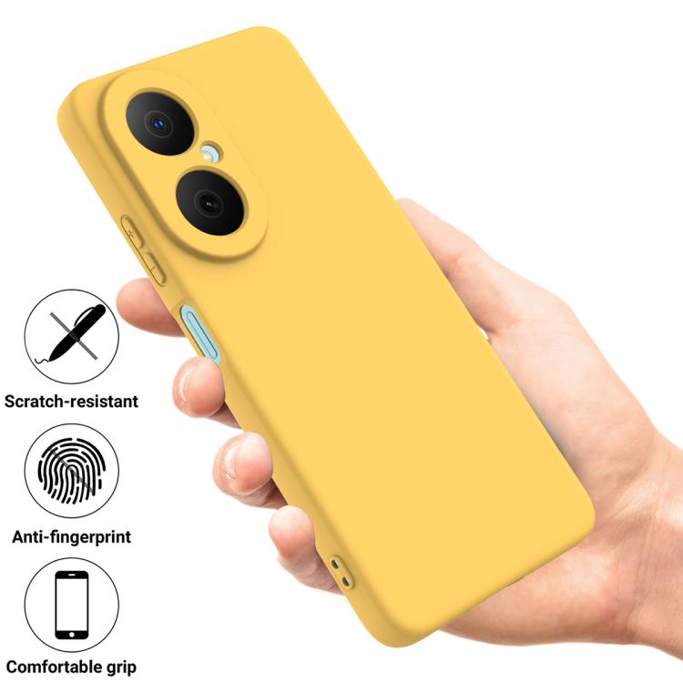 For Huawei nova Y73 4G Solid Color Liquid Silicone Dropproof Full Coverage Phone Case