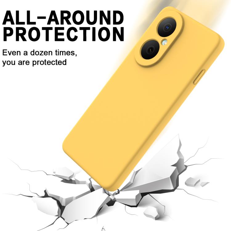 For Huawei nova Y73 4G Solid Color Liquid Silicone Dropproof Full Coverage Phone Case