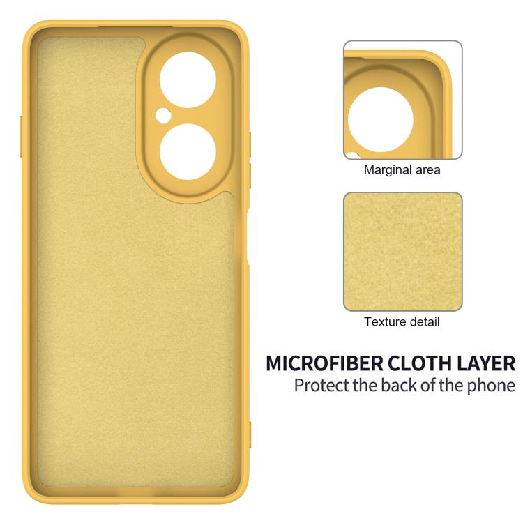 For Huawei nova Y73 4G Solid Color Liquid Silicone Dropproof Full Coverage Phone Case