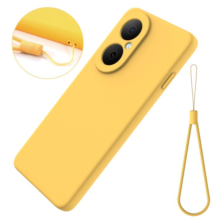 For Huawei nova Y73 4G Solid Color Liquid Silicone Dropproof Full Coverage Phone Case