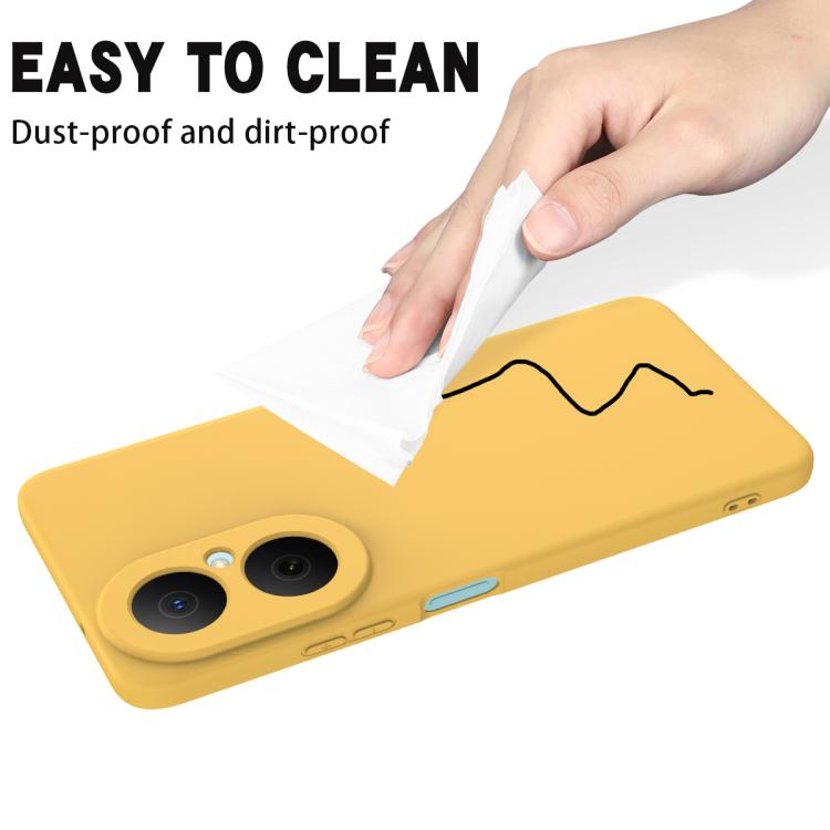 For Huawei nova Y73 4G Solid Color Liquid Silicone Dropproof Full Coverage Phone Case