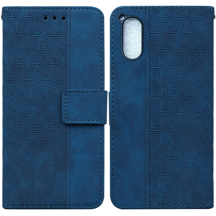 For Sony Xperia 5 V Geometric Embossed Leather Phone Case