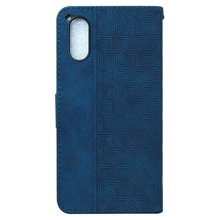 For Sony Xperia 5 V Geometric Embossed Leather Phone Case