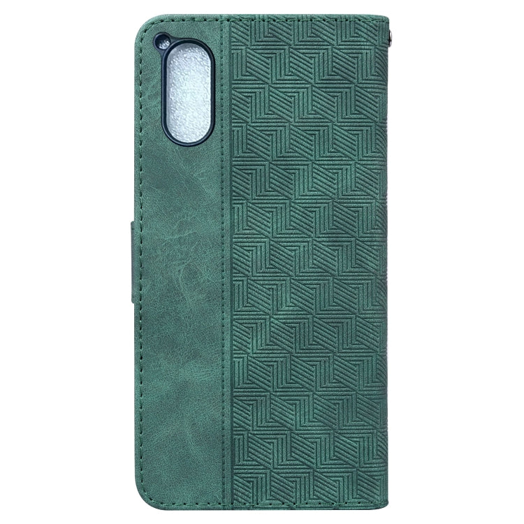 For Sony Xperia 5 V Geometric Embossed Leather Phone Case