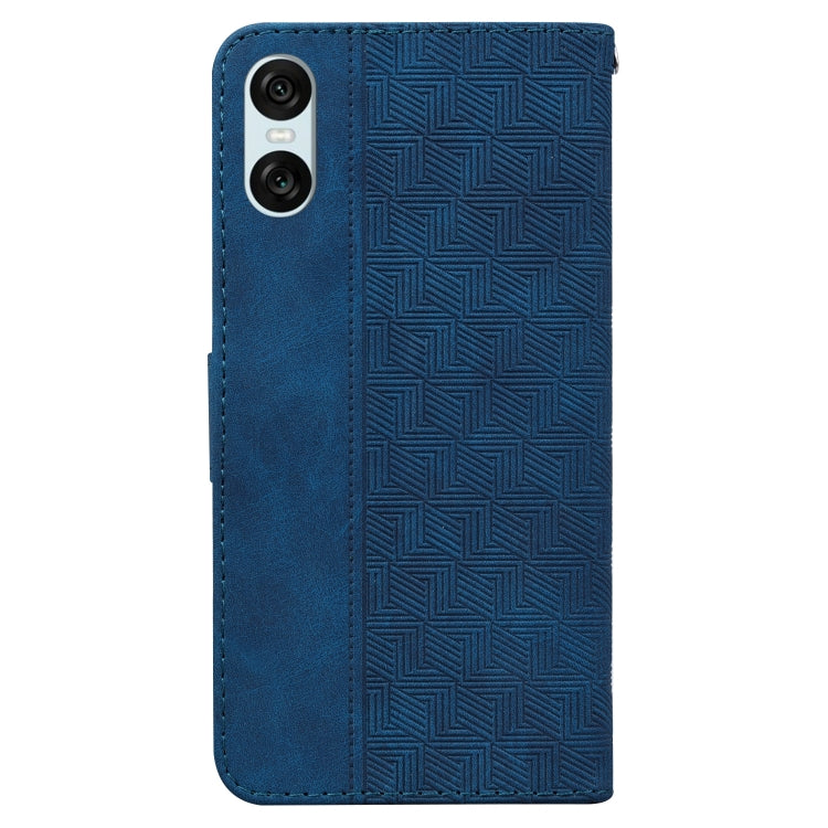 For Sony Xperia 5 VI Geometric Embossed Leather Phone Case