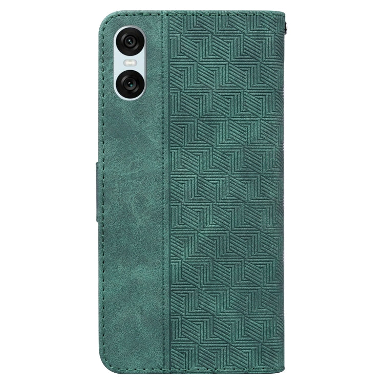 For Sony Xperia 5 VI Geometric Embossed Leather Phone Case