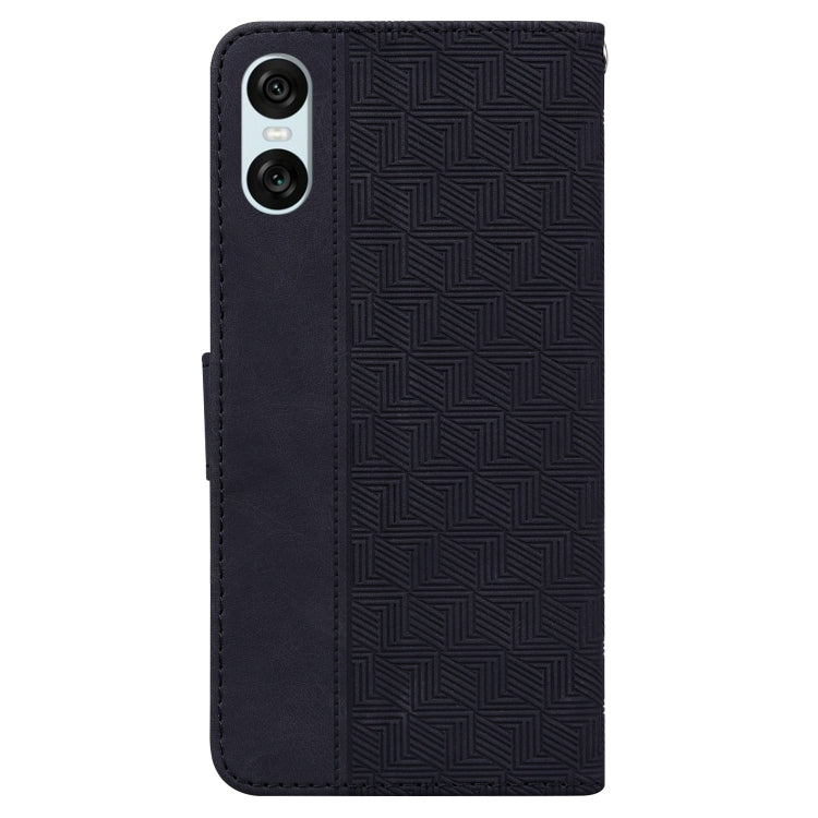 For Sony Xperia 5 VI Geometric Embossed Leather Phone Case