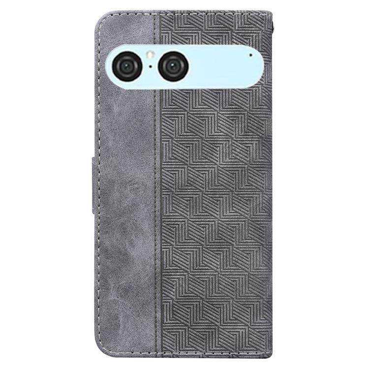 For Sony Xperia 10 VII Geometric Embossed Leather Phone Case