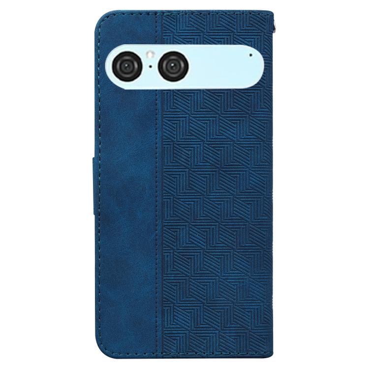 For Sony Xperia 10 VII Geometric Embossed Leather Phone Case