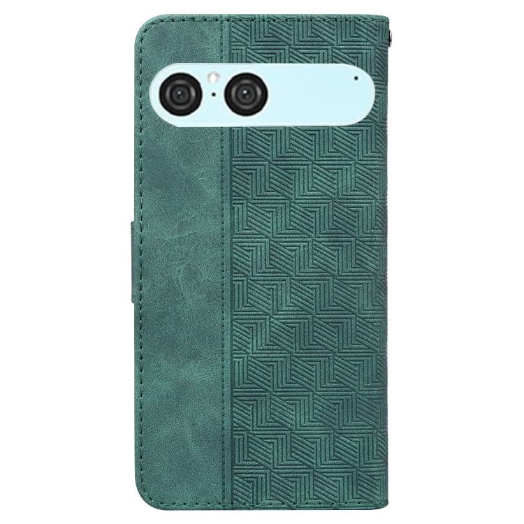 For Sony Xperia 10 VII Geometric Embossed Leather Phone Case