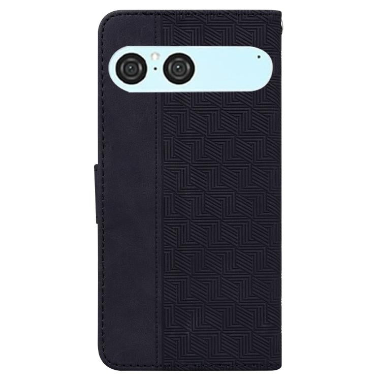 For Sony Xperia 10 VII Geometric Embossed Leather Phone Case