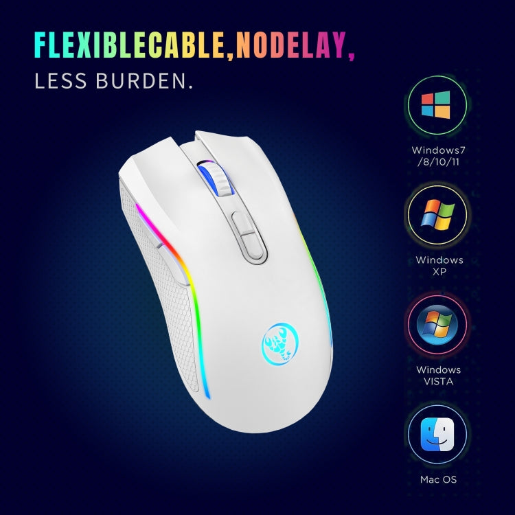 HXSJ T69 4800DPI RGB 2.4GHz Wireless Mouse