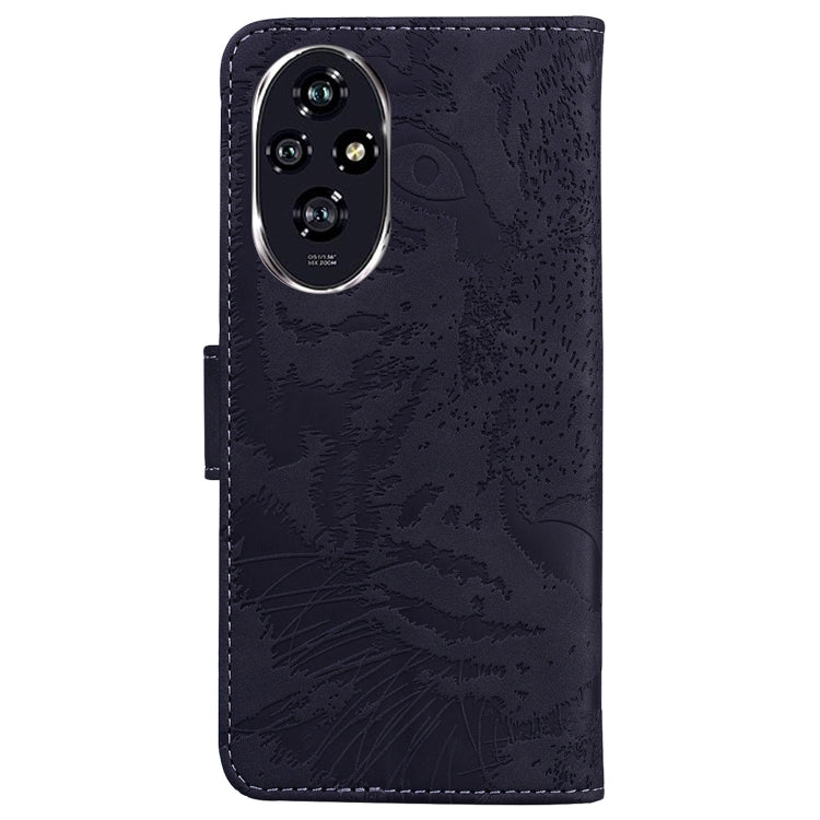 For Honor 200 Tiger Embossing Pattern Flip Leather Phone Case