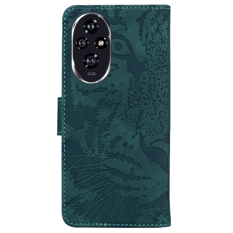 For Honor 200 Tiger Embossing Pattern Flip Leather Phone Case