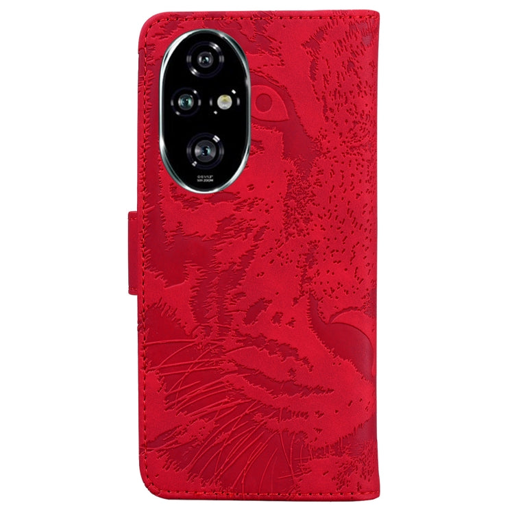 For Honor 200 Pro Tiger Embossing Pattern Flip Leather Phone Case