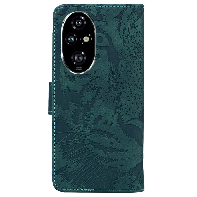 For Honor 200 Pro Tiger Embossing Pattern Flip Leather Phone Case