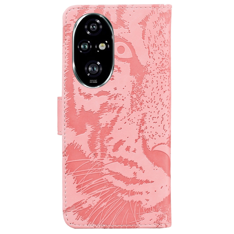 For Honor 200 Pro Tiger Embossing Pattern Flip Leather Phone Case