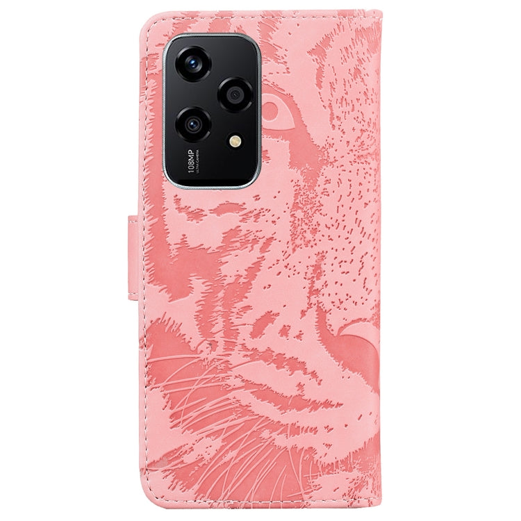For Honor 200 Lite Global Tiger Embossing Pattern Flip Leather Phone Case